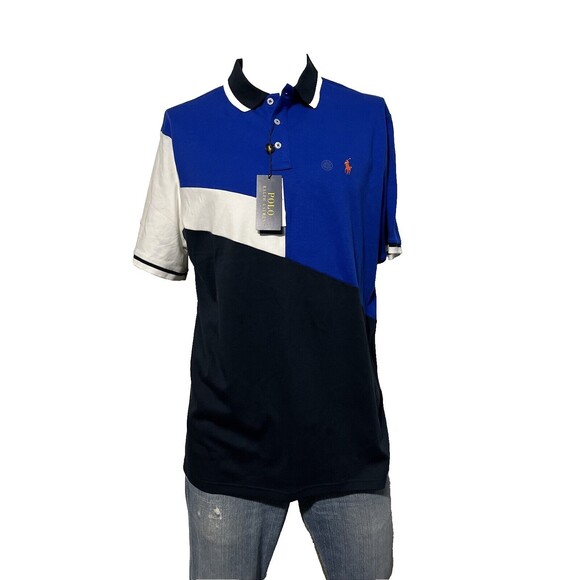 Polo Ralph Lauren Other - Polo Ralph Lauren Color Block Classic Fit Short Sleeve Cotton Polo Shirt NWT Lg